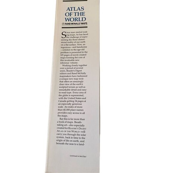 Atlas Of The World Rand McNally Maps 1987 Hardcover Book - Picture 7 of 13